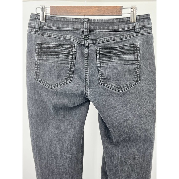 PrAna Grey Jeans Denim Straight Leg Low Rise Y2K Women's Size 4/27 - Picture 4 of 6